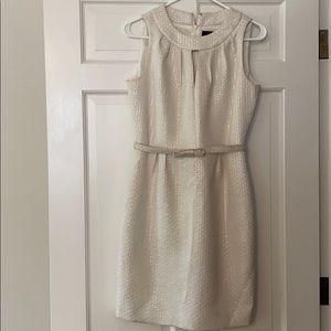 Tahari Winter White Cocktail Dress